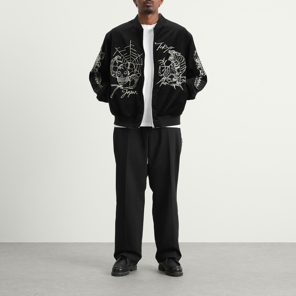 Neighborhood Men's Wide Work Pants in Black Neighborhood