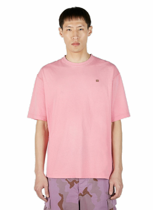 Photo: Acne Studios - Face Patch T-Shirt in Pink
