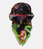 Pucci Printed silk twill cap