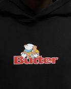 Butter Goods Teddy Pullover Logo Hood Black - Mens - Hoodies