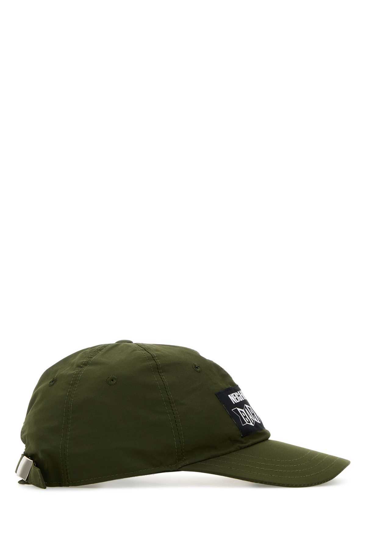 Baracuta Army Green Polyester Blend Baseball Cap