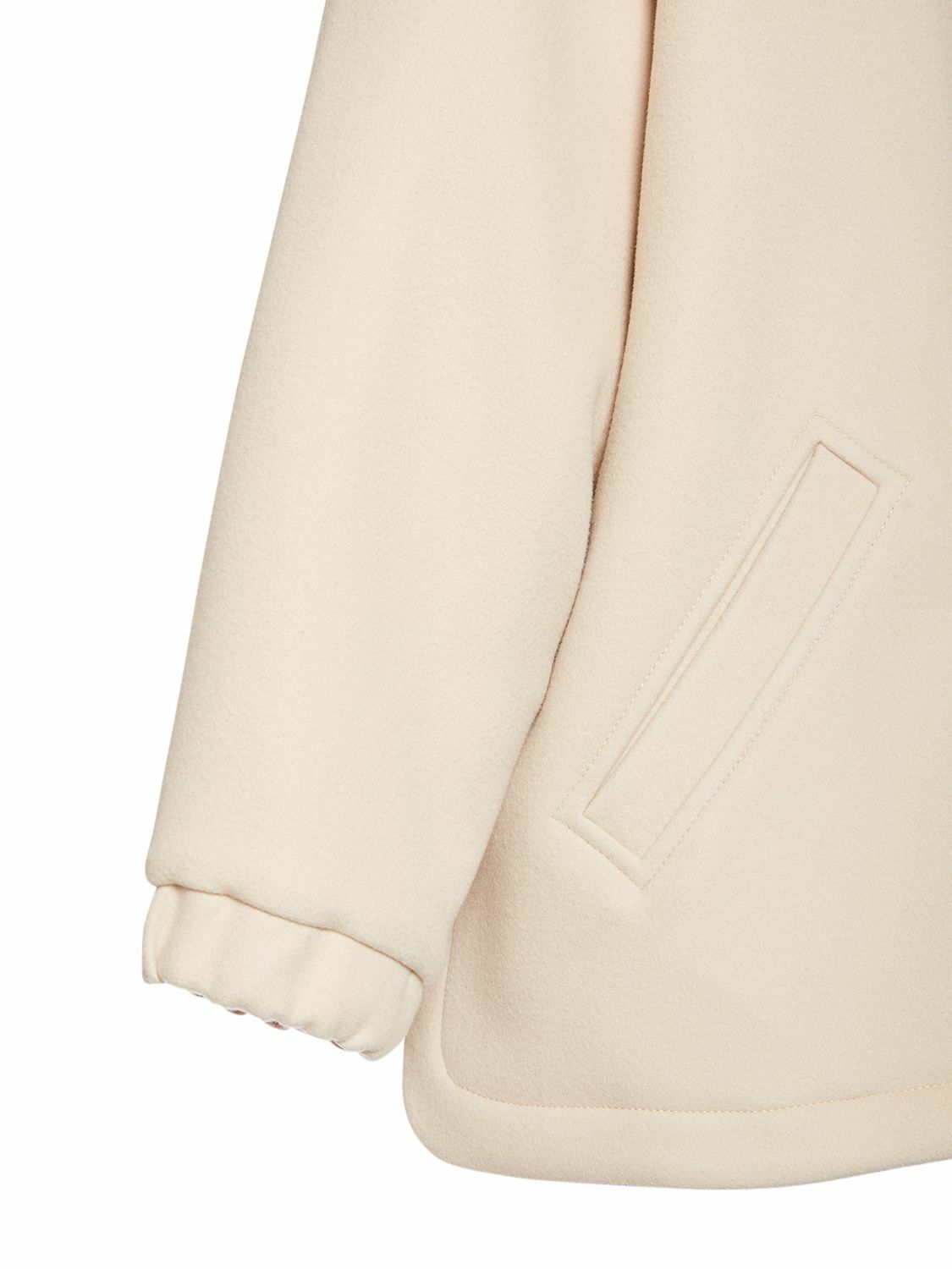 BLANCHA Oversize Padded Wool Parka with Fur Trim