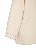 BLANCHA Oversize Padded Wool Parka with Fur Trim