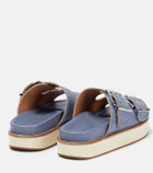 Ganni - Denim sandals