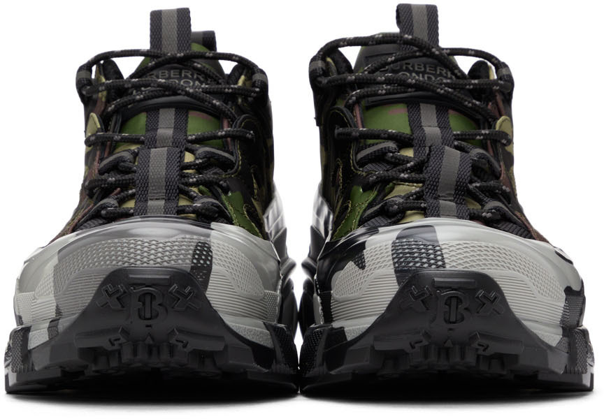 Burberry Camouflage Athletic Shoes - Black, Green, Gray Burberry Arthur Sneakers - Size 27.5cm | Mercari main image 4