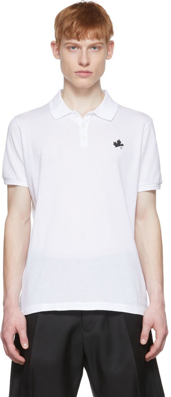 Photo: Dsquared2 White Cotton Polo