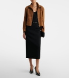 Nour Hammour Etienne suede jacket
