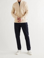 HUGO BOSS - Birdseye Cotton Zip-Up Sweater - Neutrals