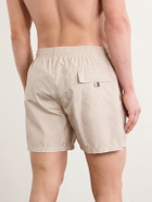 Canali - Straight-Leg Mid-Length Swim Shorts - Neutrals
