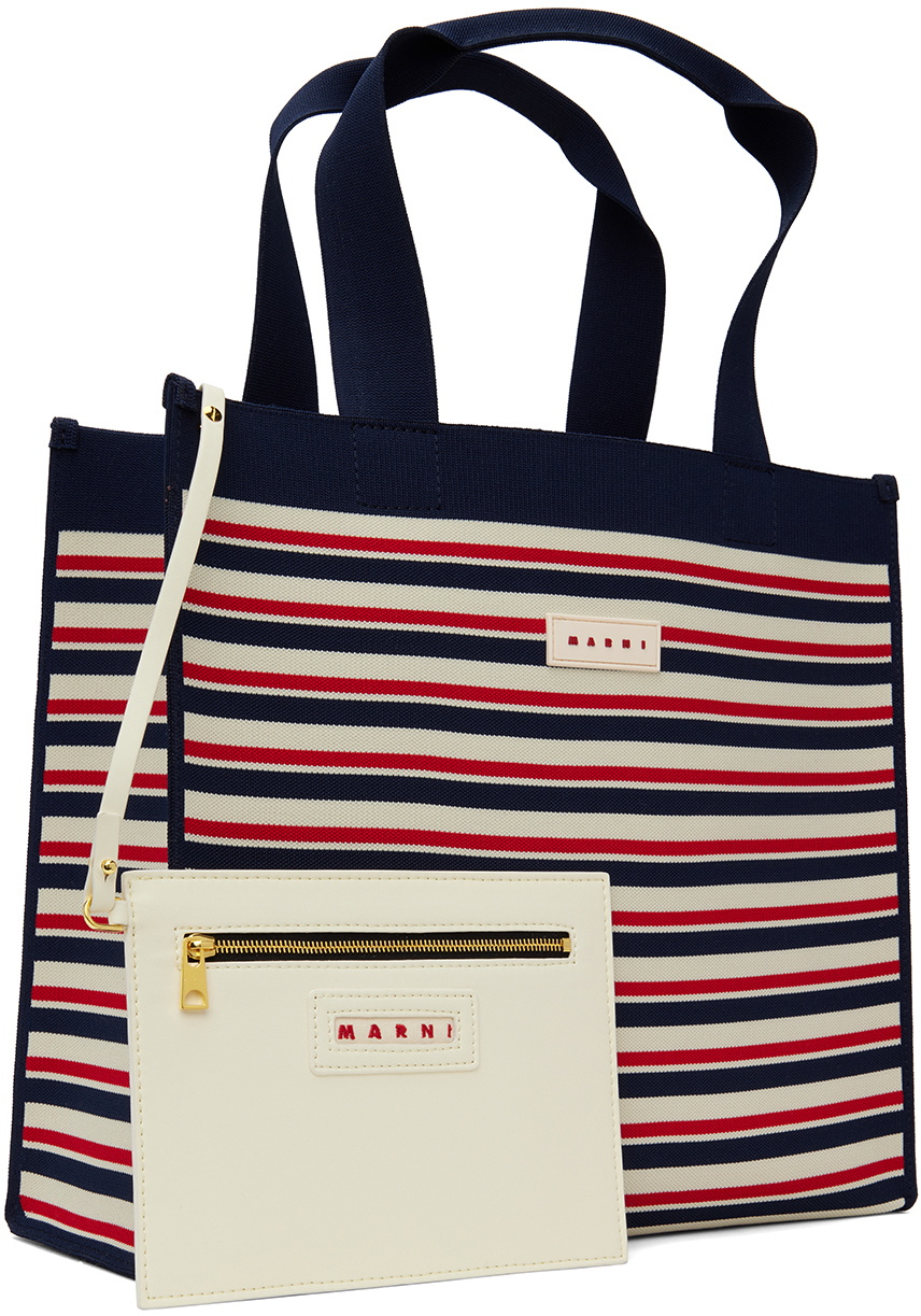 トートバッグ MARNI Two-Tone Fabric Medium Shopping Bag Marni two-tone Tote Bag | Pink | FARFETCH