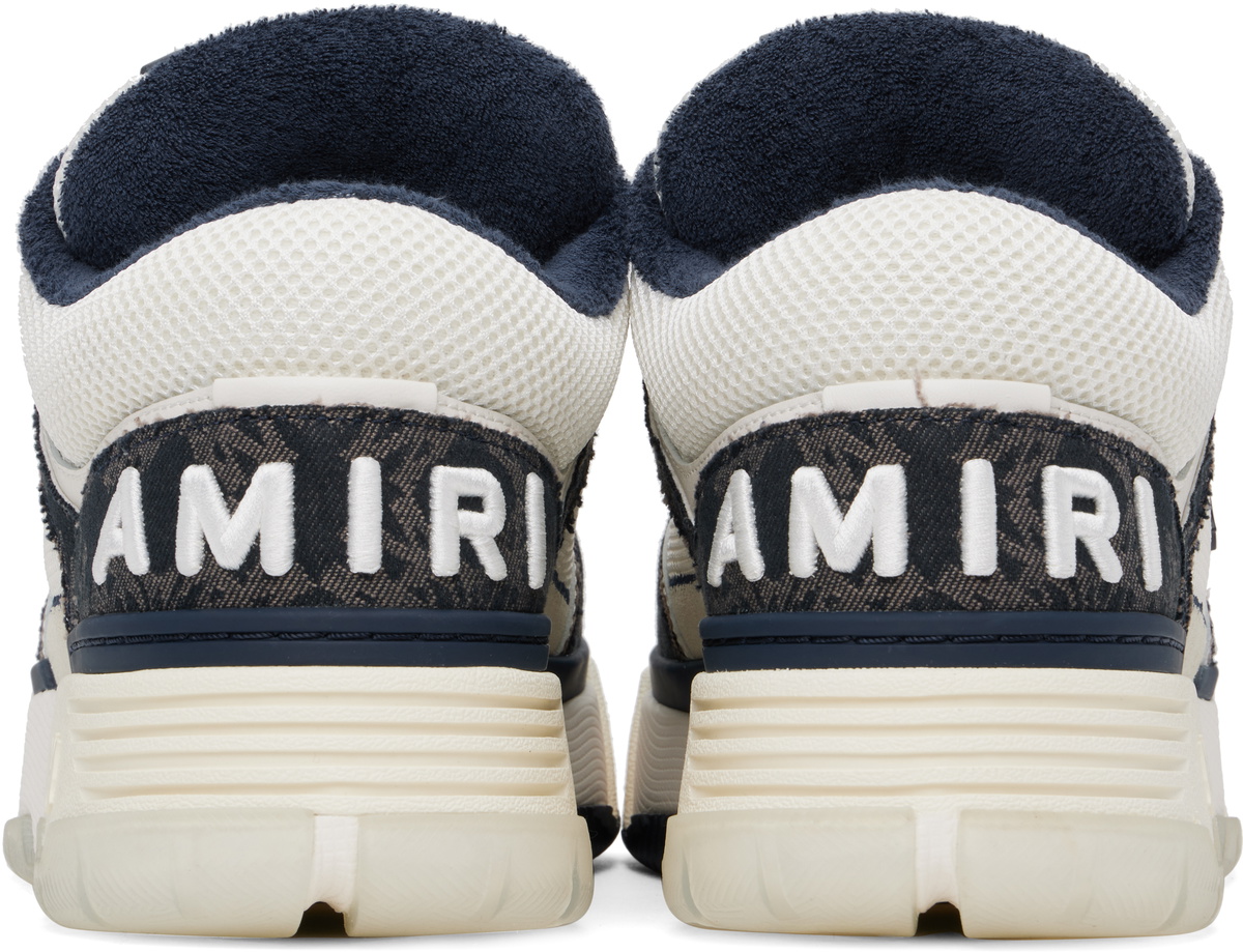 AMIRI White & Navy MA Quad MA-1 Sneakers Amiri