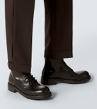 Versace Cropped wool and mohair straight pants