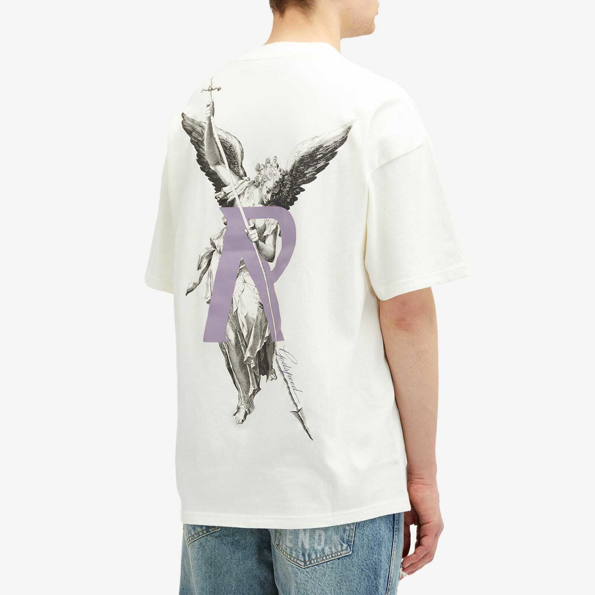 【関税込み】Represent オフホワイト Archangel Tシャツ Represent Men's Archangel T-Shirt in Flat White Represent