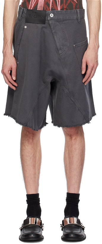 Photo: JW Anderson Gray Twisted Shorts