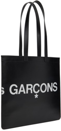 COMME des GARÇONS WALLETS Black Huge Logo Tote