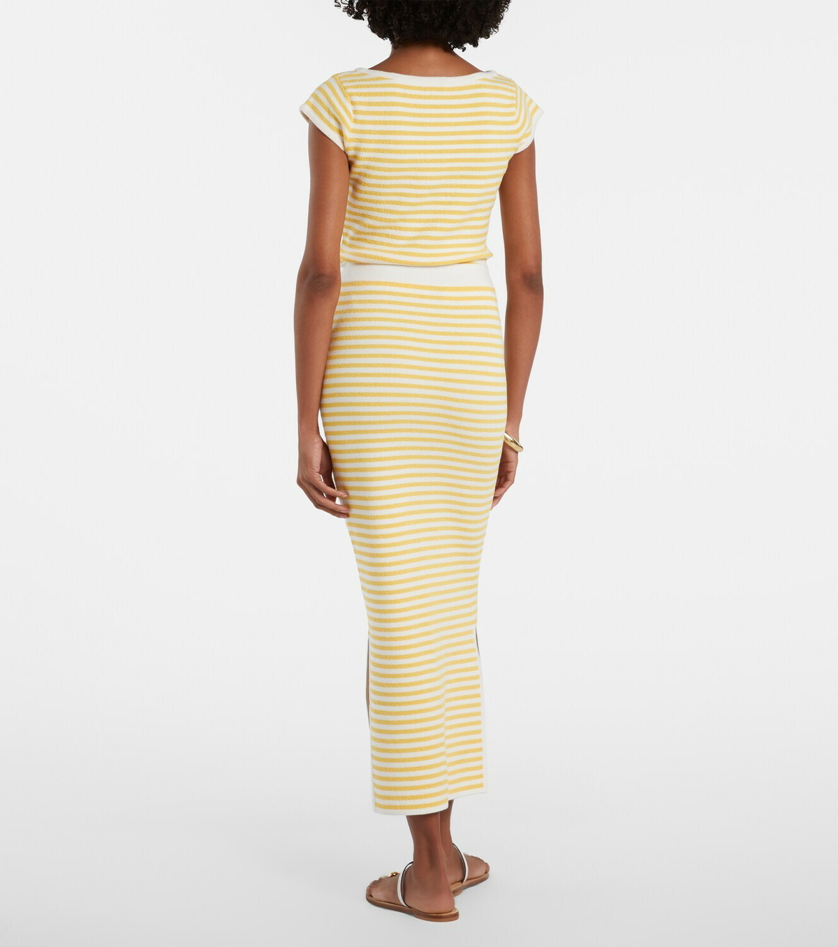 Posse Ari striped pencil skirt