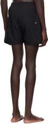 Rhude Black Embroidered Swim Shorts