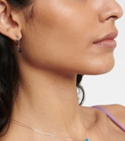 Persée 18kt gold single earring with sapphire and topaz
