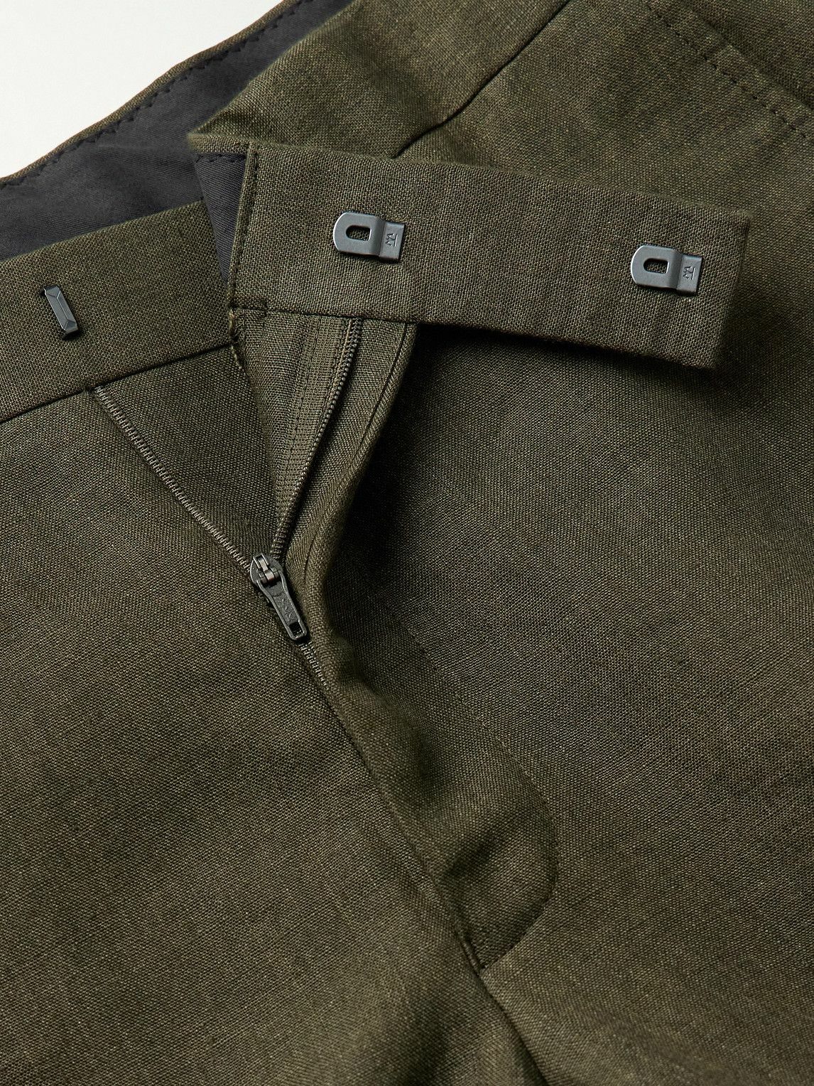 Richard James - Chapman Slim-Fit Straight-Leg Linen Suit Trousers - Green