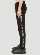 Logo Embroidered Track Pants in Black