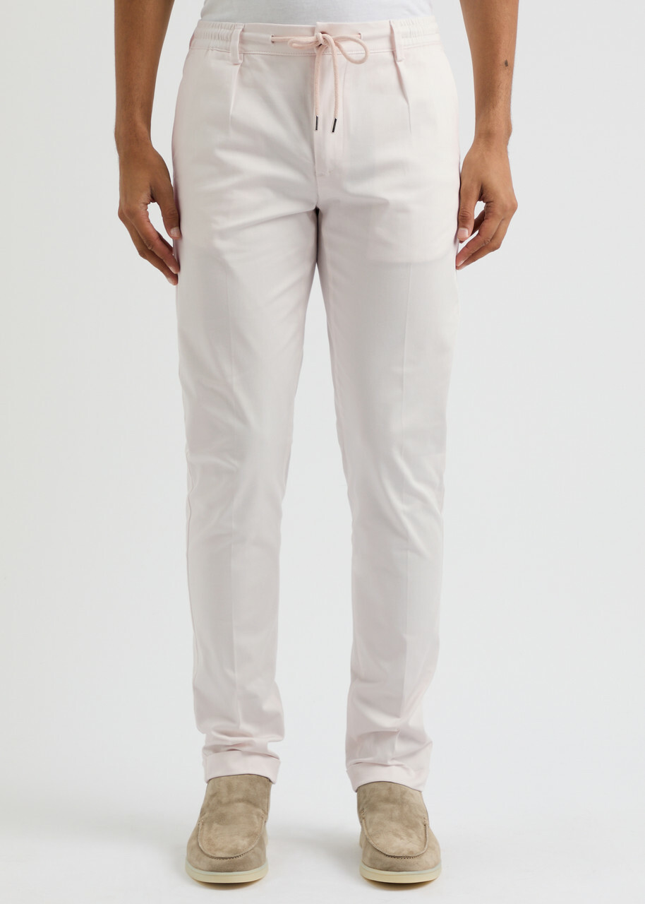 Aurélien Urban Stretch-cotton Trousers Ivory