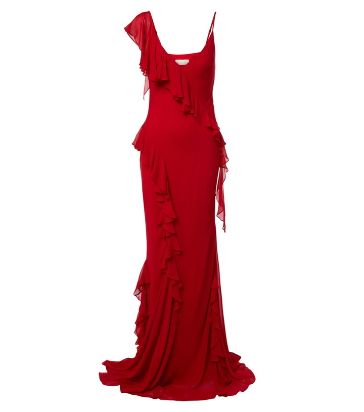 Photo: De La Vali Mayara ruffled georgette gown