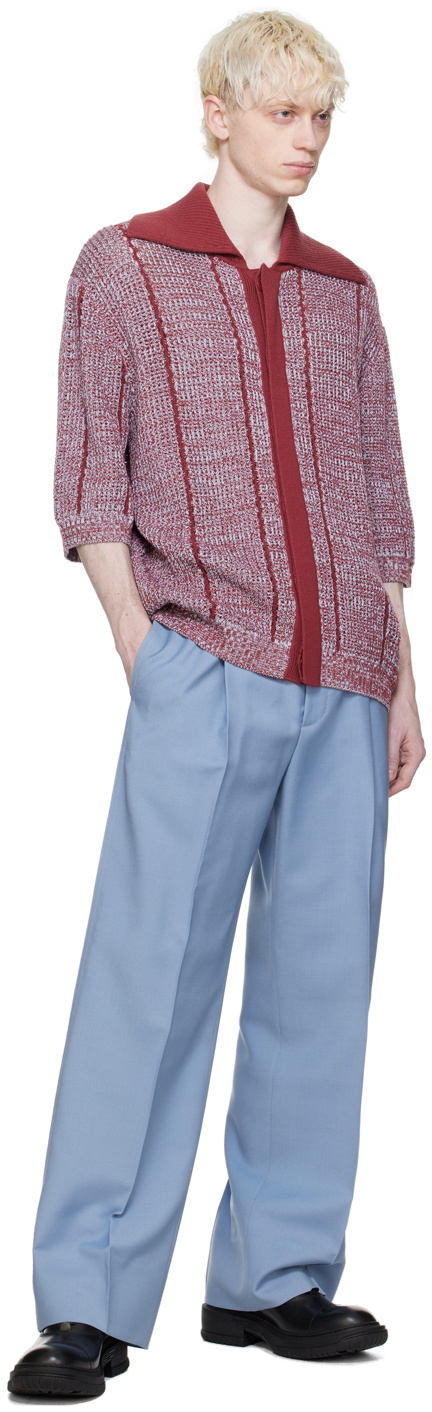 Lanvin Red Loose-Fitting Polo