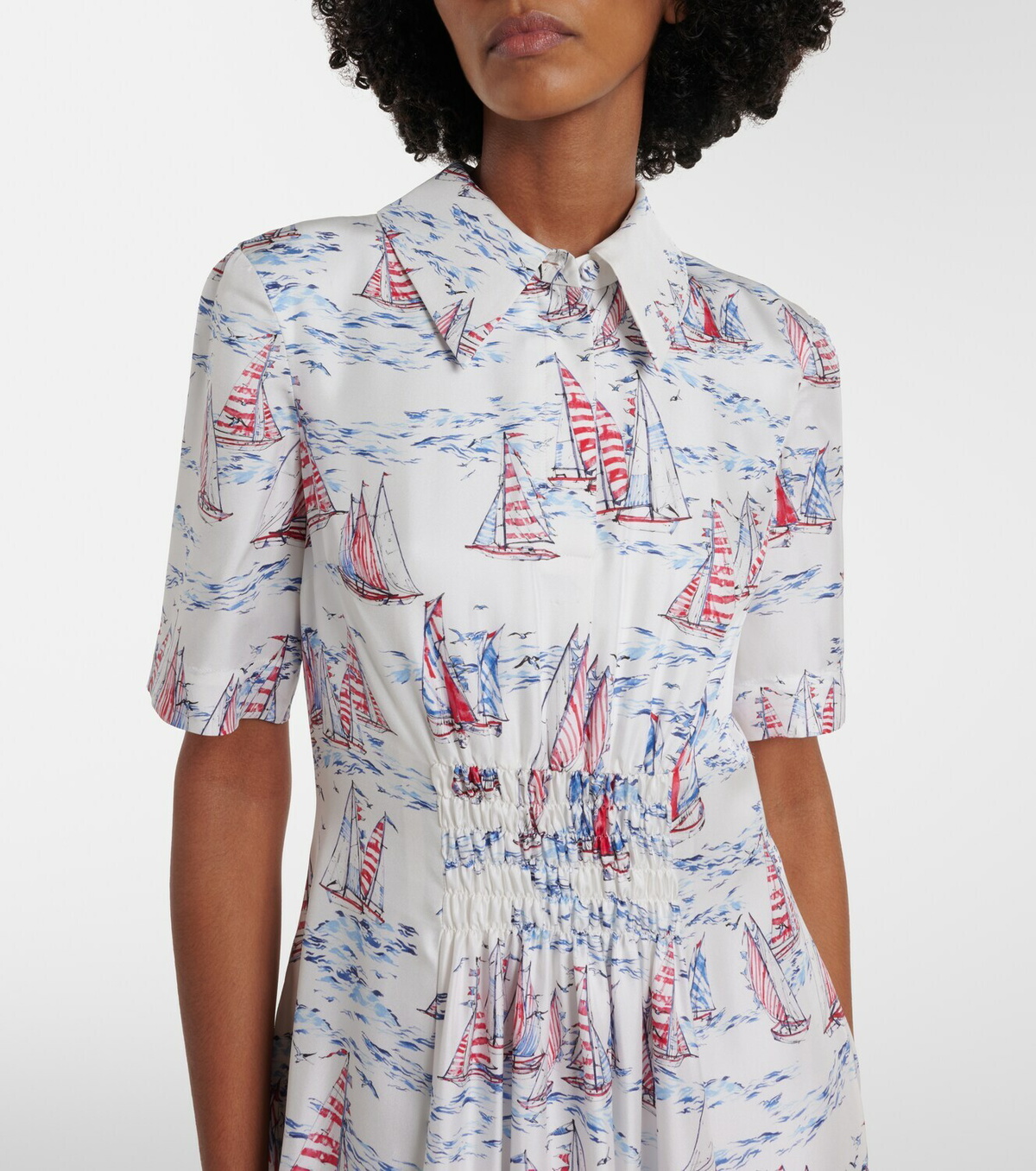 Emilia Wickstead Khloe printed wool midi dress