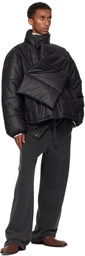 Y/Project Black Velcro Puffer Jacket