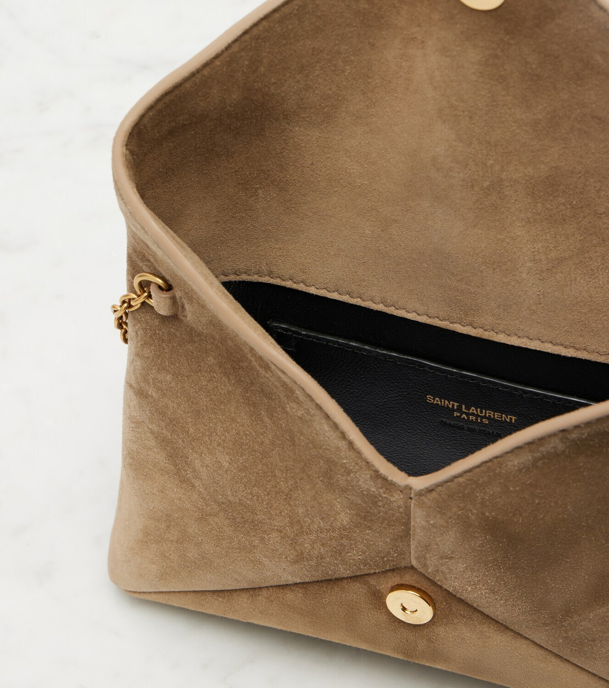 Saint Laurent Cassandre Small suede clutch