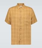 Nanushka - Adam checked linen shirt