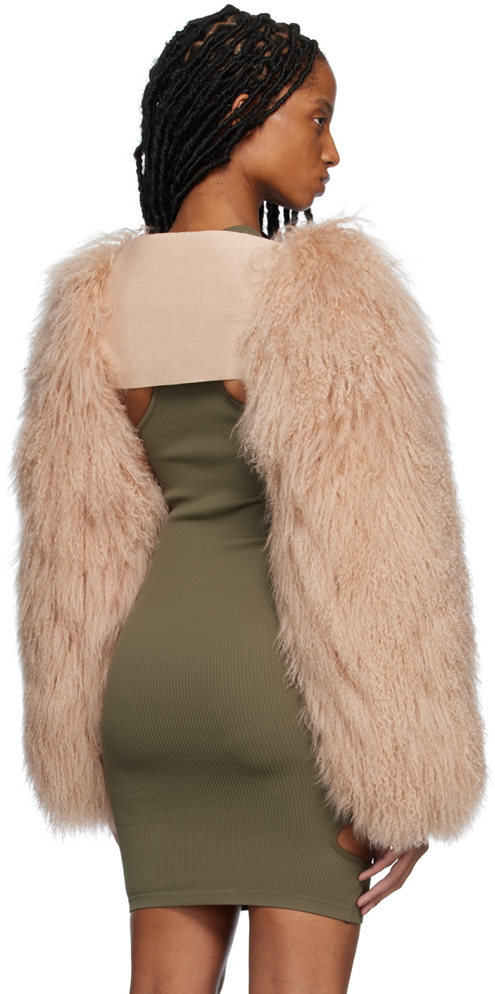 ANDREĀDAMO Beige Open Jacket