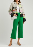 Stine Goya Kiana Metallic-jacquard Twill Jacket Grey