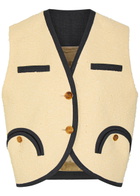 Blaze Milano Orinda Gliss Bouclé Gilet Beige