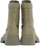 Alexander Wang Khaki Throttle Lace-Up Ankle Boots