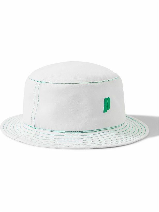 Photo: Reigning Champ - Prince Logo-Embroidered Twill Bucket Hat - White