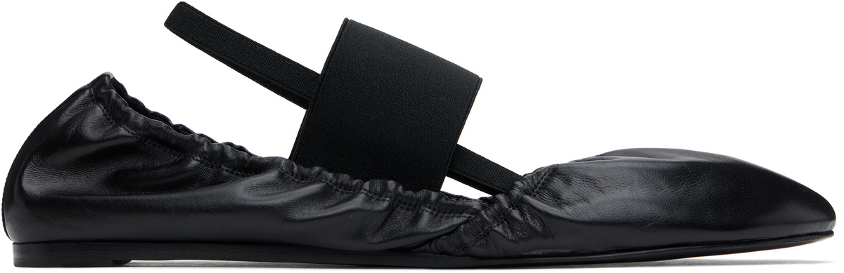 ALAINPAUL Black Merce Ballerina Loafers