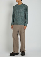 Hiking Patrol Striped Stretch-jersey T-shirt Navy