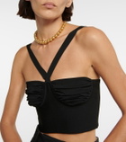 Galvan Ruched Venus knit bralette