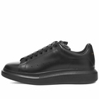 Alexander McQueen Men's Wedge Sole Sneakers in Triple Black