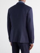 Mr P. - Wool, Silk and Linen-Blend Suit Jacket - Blue