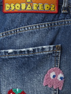 DSQUARED2 - Pac-man Cotton Denim Hot Pants