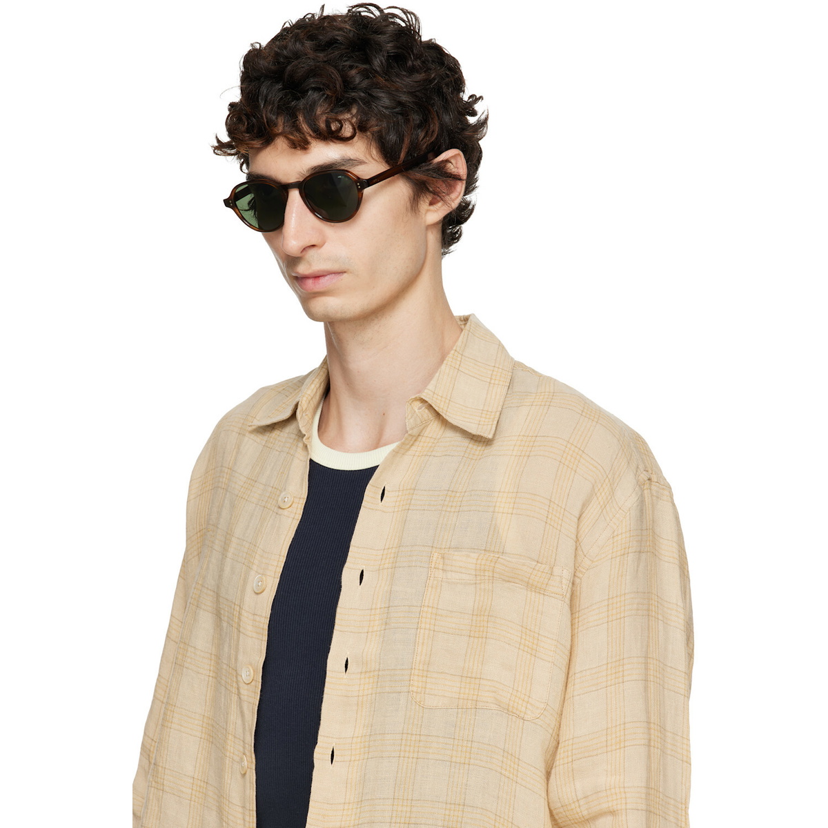Garrett Leight Brown Casillas Sunglasses
