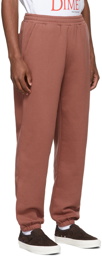 Dime Red Cotton Lounge Pants