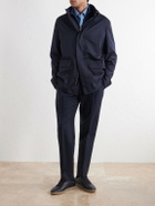 Zegna - Twill Hooded Coat - Blue