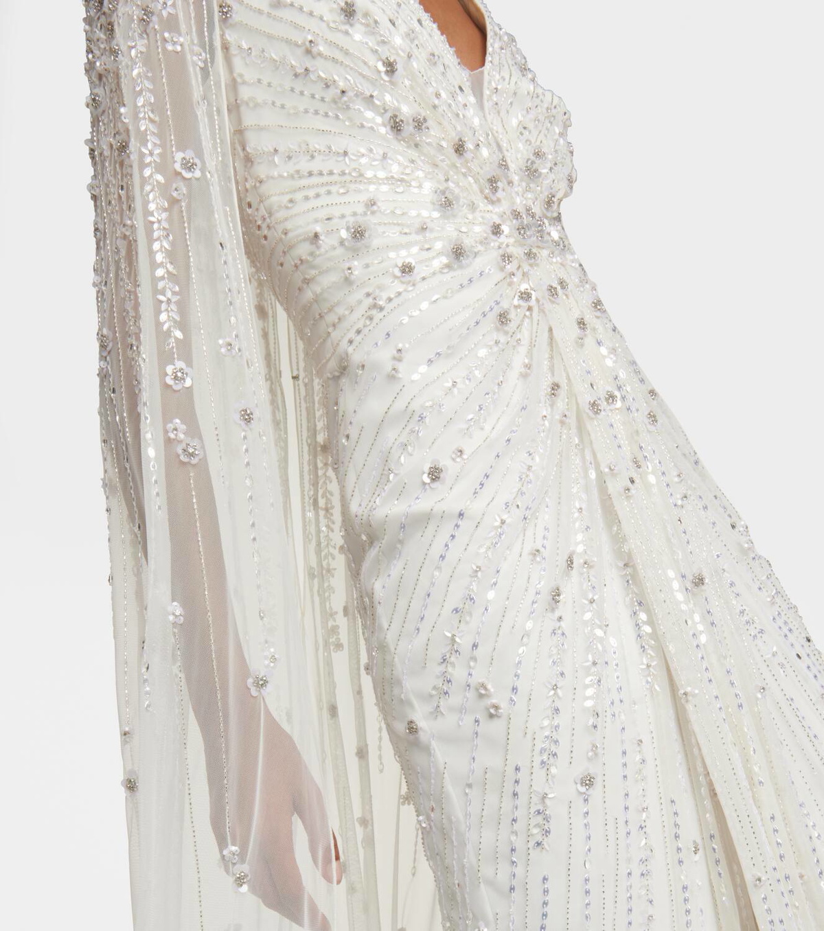 Jenny Packham Bridal Sweet Wonder sequined caped gown Jenny Jenny Packham Bridal Sweet Wonder sequined caped gown Jenny