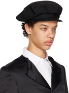 Y's Black Gabardine Cap
