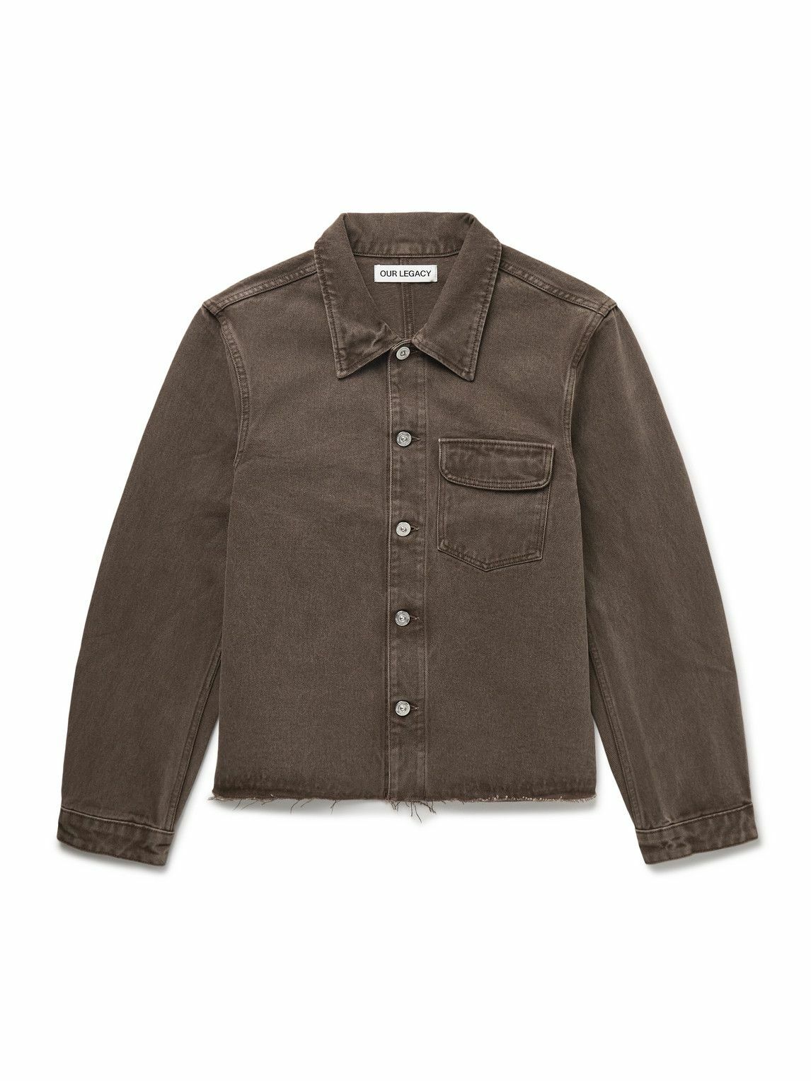 Our Legacy - Rebirth Distressed Denim Jacket - Brown Our Legacy