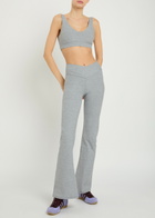 Vuori Rhythm Cut-out Back Stretch-jersey bra Grey