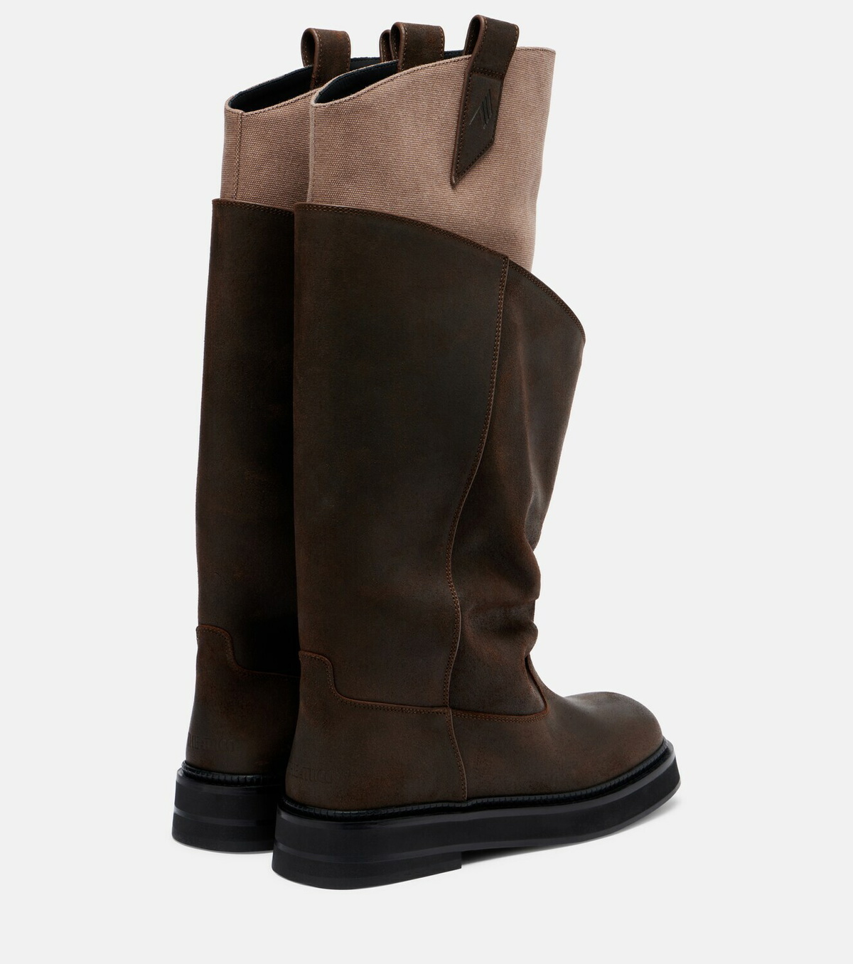 The Attico Robin Passeggiata leather combat boots